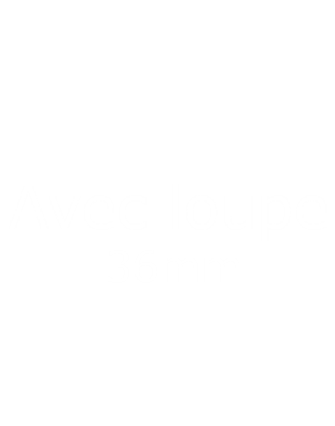 Aros Emerald Gold 36mm avec loupe